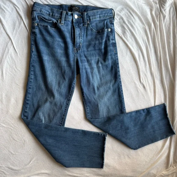 Banana Republic Dark Blue High Rise Slim Straight-Leg Jeans - Picture 1 of 6